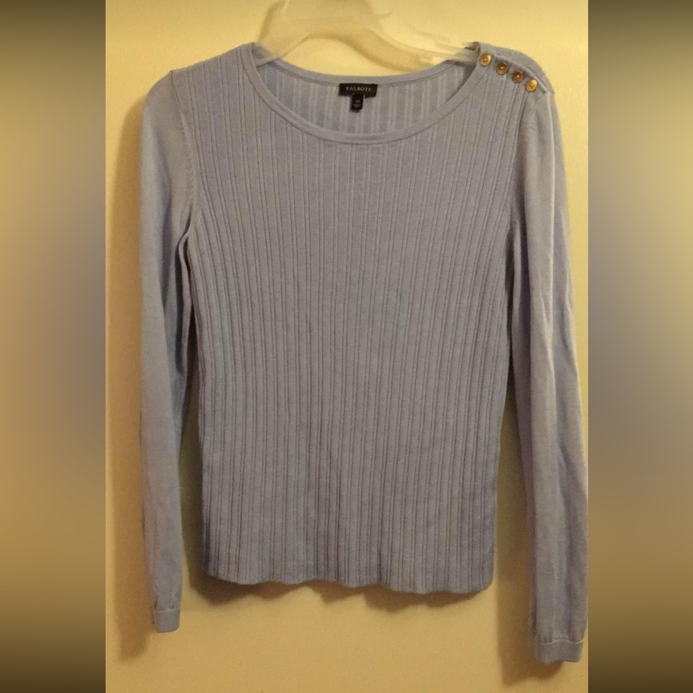 Talbots Ribbed Long Sleeve Top 💙